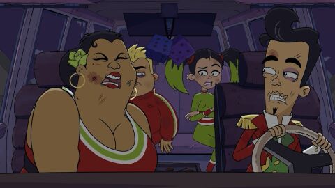 Lupita, Refuigio, Vicky y Filiberto Gómez